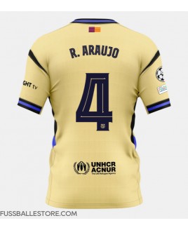 Günstige Barcelona Ronald Araujo #4 Auswärtstrikot 2025-26 Kurzarm